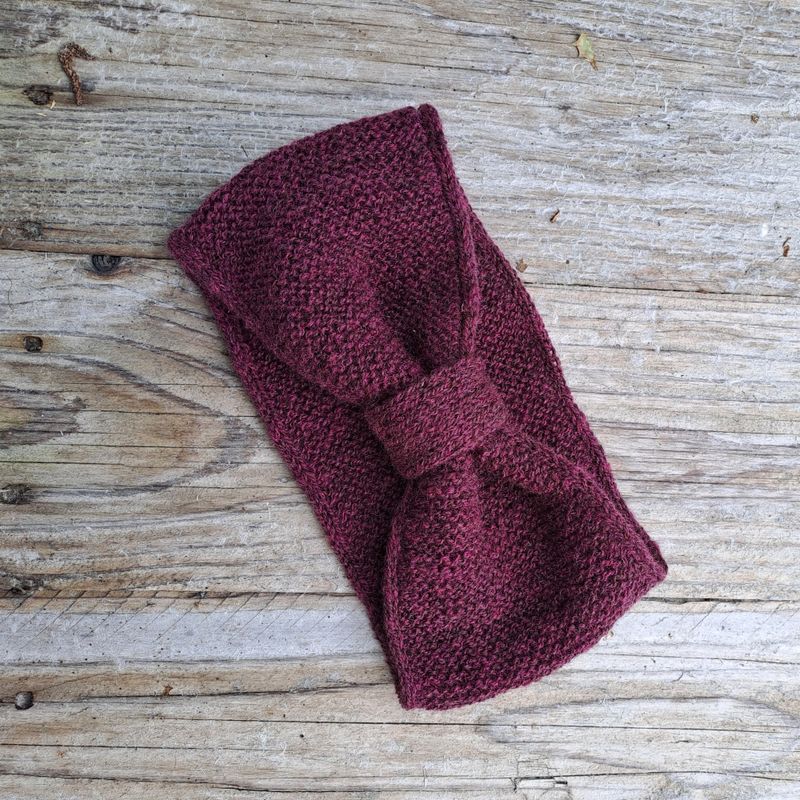 Strikkepakke - Rett på pannebånd fargespunnet