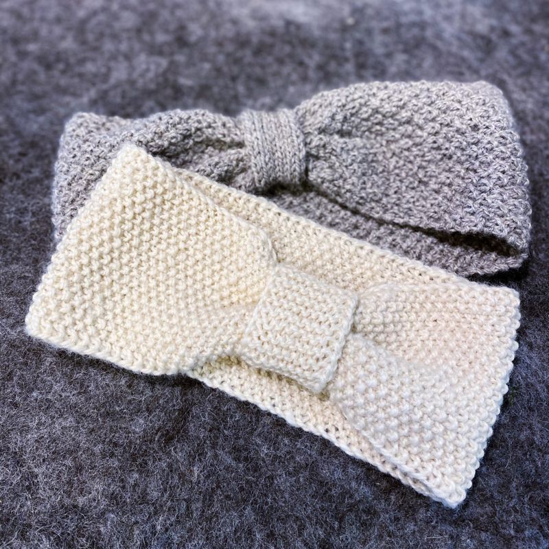 Strikkepakke - Enkelt pannebånd alpakka