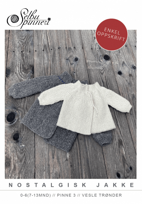 Hovedbilde Oppskrift Nostalgisk babyjakke
