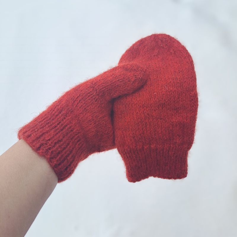 Enkle votter Dame Rød