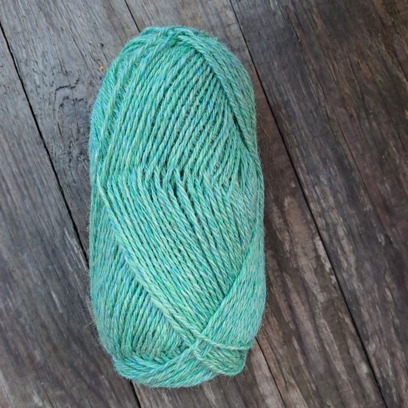 Strikkepakke- Enkel hals-Fargespunnet