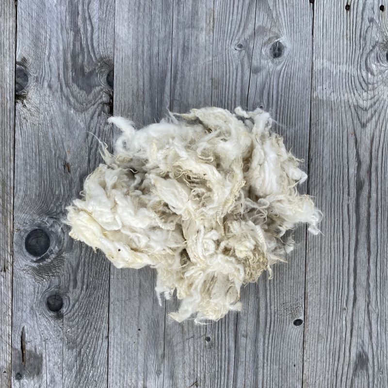 Vasket ull - Hvit crossbred